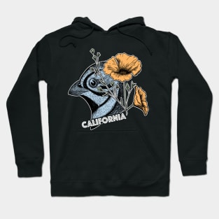 California State Bird and Flower Hoodie